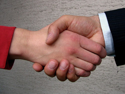 shaking hands